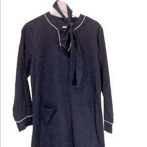 DBA size juniors large navy corduroy shift dress